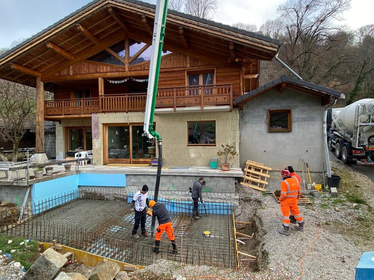 Chantier piscine – DIVILE